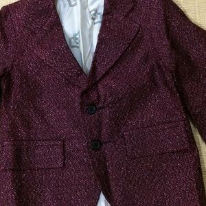 Vintage 60s Metallic Toddler Jacket sz 6-7